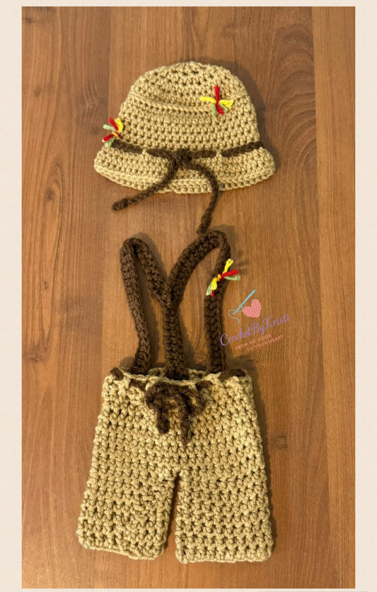 Limited Time Pre-Order Gone Fishin' Baby Photo Outfit *Complete Set*